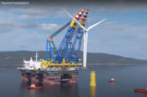 Hywind Scotland. Siemens wind turbine. Cortesey: www.CIA.no